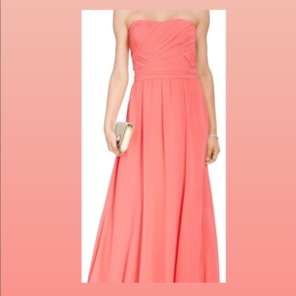 Ralph Lauren strapless Georgette gown - Picture 7 of 7